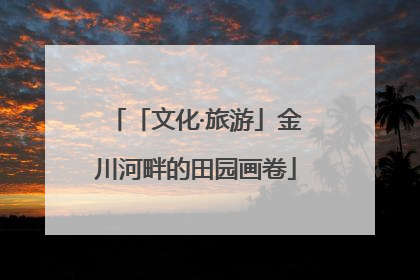 「文化·旅游」金川河畔的田园画卷
