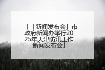 「新闻发布会」市政府新闻办举行2025年天津防汛工作新闻发布会