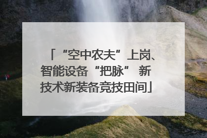 “空中农夫”上岗、智能设备“把脉” 新技术新装备竞技田间
