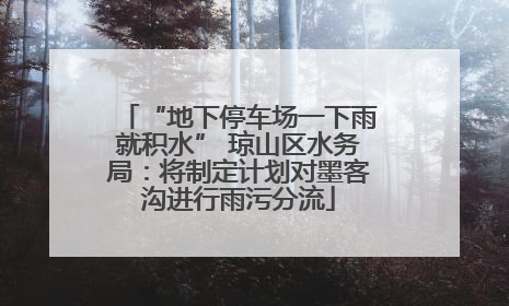 “地下停车场一下雨就积水” 琼山区水务局：将制定计划对墨客沟进行雨污分流