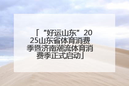 “好运山东”2025山东省体育消费季暨济南潮流体育消费季正式启动