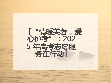 “情暖芙蓉，爱心护考”：2025 年高考志愿服务在行动
