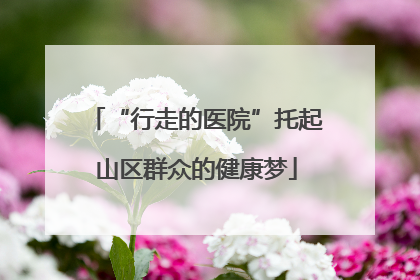 “行走的医院”托起山区群众的健康梦