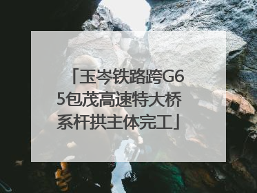 玉岑铁路跨G65包茂高速特大桥系杆拱主体完工