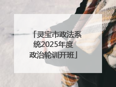 灵宝市政法系统2025年度政治轮训开班