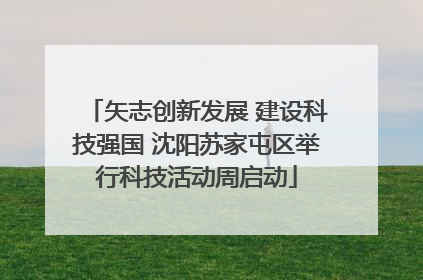 矢志创新发展 建设科技强国 沈阳苏家屯区举行科技活动周启动
