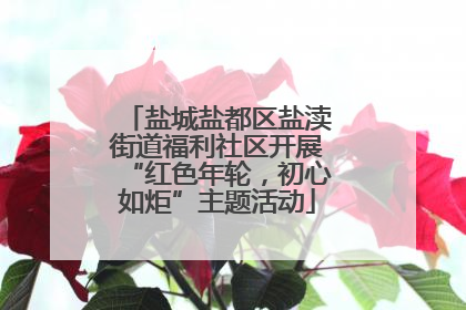 盐城盐都区盐渎街道福利社区开展“红色年轮，初心如炬”主题活动