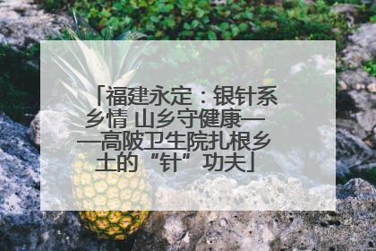福建永定：银针系乡情 山乡守健康——高陂卫生院扎根乡土的“针”功夫