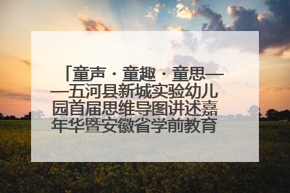 童声・童趣・童思——五河县新城实验幼儿园首届思维导图讲述嘉年华暨安徽省学前教育教研基地园项目阶段性成果展示活动