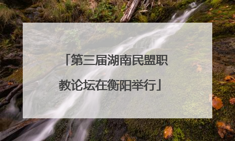 第三届湖南民盟职教论坛在衡阳举行