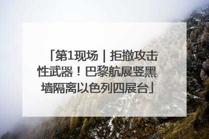 第1现场｜拒撤攻击性武器！巴黎航展竖黑墙隔离以色列四展台