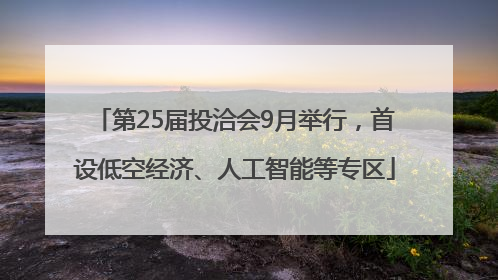 第25届投洽会9月举行，首设低空经济、人工智能等专区