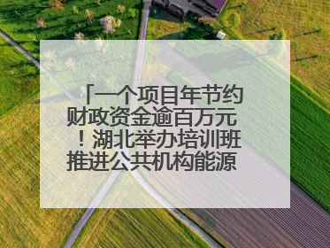 一个项目年节约财政资金逾百万元！湖北举办培训班推进公共机构能源费用托管工作