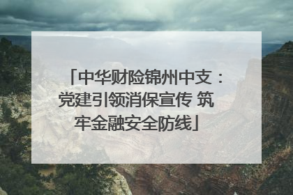 中华财险锦州中支：党建引领消保宣传 筑牢金融安全防线