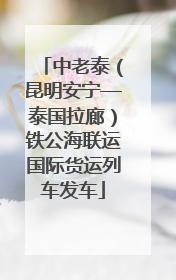 中老泰（昆明安宁—泰国拉廊）铁公海联运国际货运列车发车