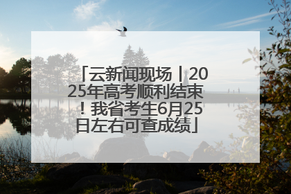 云新闻现场丨2025年高考顺利结束！我省考生6月25日左右可查成绩