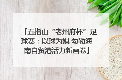 五指山“老州府杯”足球赛：以球为媒 勾勒海南自贸港活力新画卷