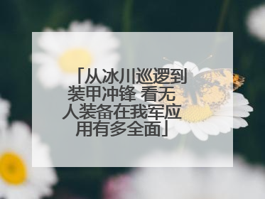 从冰川巡逻到装甲冲锋 看无人装备在我军应用有多全面