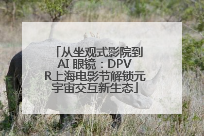 从坐观式影院到 AI 眼镜：DPVR上海电影节解锁元宇宙交互新生态