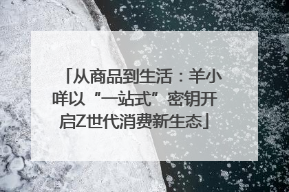 从商品到生活：羊小咩以“一站式”密钥开启Z世代消费新生态