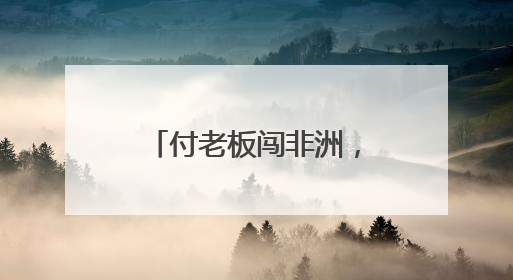 付老板闯非洲，“一台也发货”