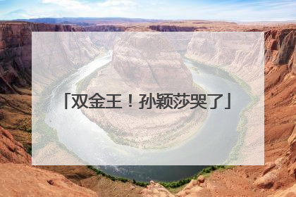 双金王！孙颖莎哭了