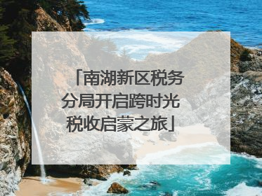 南湖新区税务分局开启跨时光税收启蒙之旅