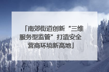 南郊街道创新“三维服务型监管”打造安全营商环境新高地