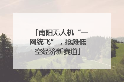南阳无人机“一网统飞”，抢滩低空经济新赛道