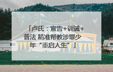卢氏：宣告+训诫+普法 精准帮教涉罪少年“重启人生”