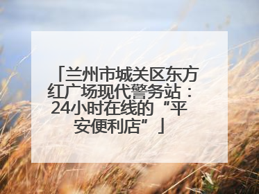 兰州市城关区东方红广场现代警务站：24小时在线的“平安便利店”