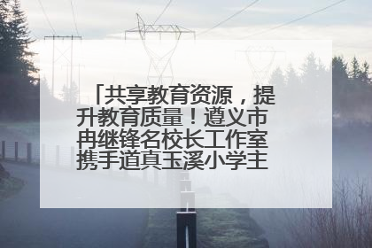 共享教育资源，提升教育质量！遵义市冉继锋名校长工作室携手道真玉溪小学主题研修出新出彩