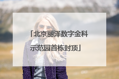 北京丽泽数字金科示范园首栋封顶