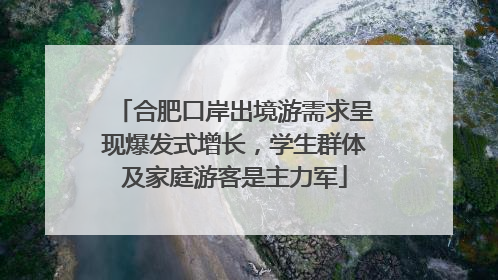 合肥口岸出境游需求呈现爆发式增长，学生群体及家庭游客是主力军