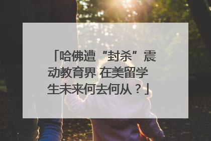 哈佛遭“封杀”震动教育界 在美留学生未来何去何从？