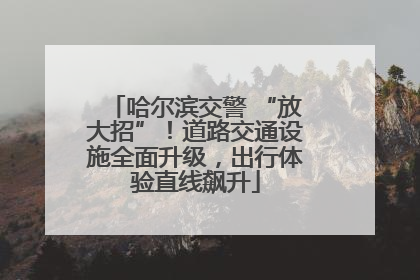 哈尔滨交警 “放大招”！道路交通设施全面升级，出行体验直线飙升