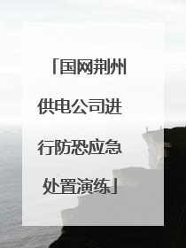 国网荆州供电公司进行防恐应急处置演练