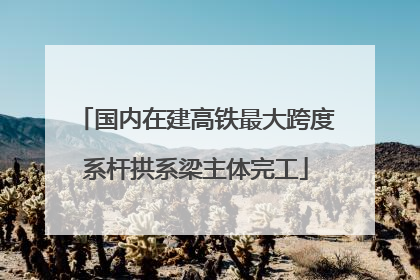 国内在建高铁最大跨度系杆拱系梁主体完工