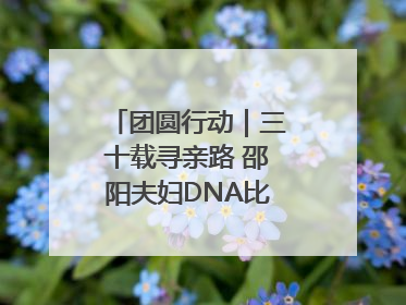 团圆行动｜三十载寻亲路 邵阳夫妇DNA比对终圆寻子梦