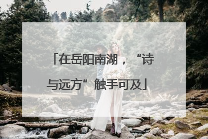 在岳阳南湖，“诗与远方”触手可及