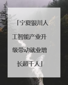 宁夏银川人工智能产业升级带动就业增长超千人