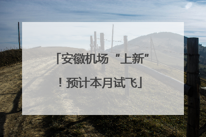 安徽机场“上新”！预计本月试飞