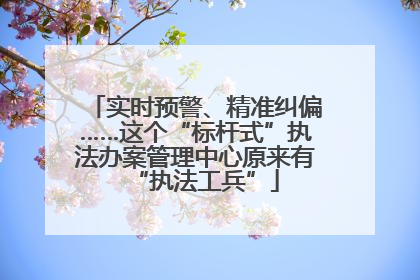 实时预警、精准纠偏……这个“标杆式”执法办案管理中心原来有“执法工兵”