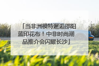 当非洲模特邂逅邵阳蓝印花布！中非时尚潮品推介会闪耀长沙