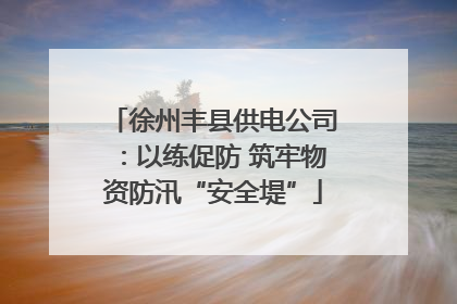 徐州丰县供电公司：以练促防 筑牢物资防汛“安全堤”