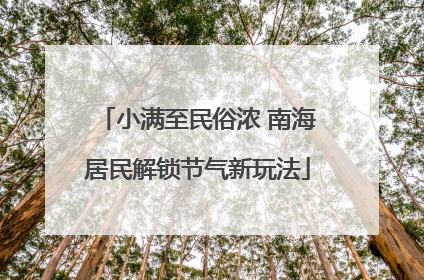 小满至民俗浓 南海居民解锁节气新玩法