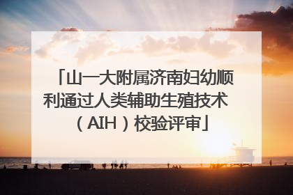 山一大附属济南妇幼顺利通过人类辅助生殖技术（AIH）校验评审