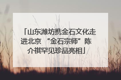 山东潍坊携金石文化走进北京 “金石宗师”陈介祺罕见珍品亮相