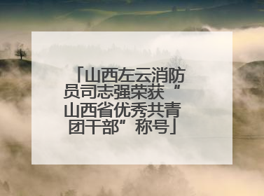 山西左云消防员司志强荣获“山西省优秀共青团干部”称号
