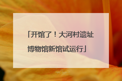 开馆了！大河村遗址博物馆新馆试运行